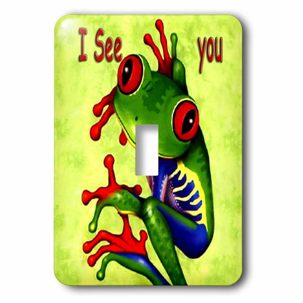 3dRose lsp_1313_1 Frog I See You Single Toggle Switch 3dRose lsp_1313_1 Frog I See You Single Toggle Switch